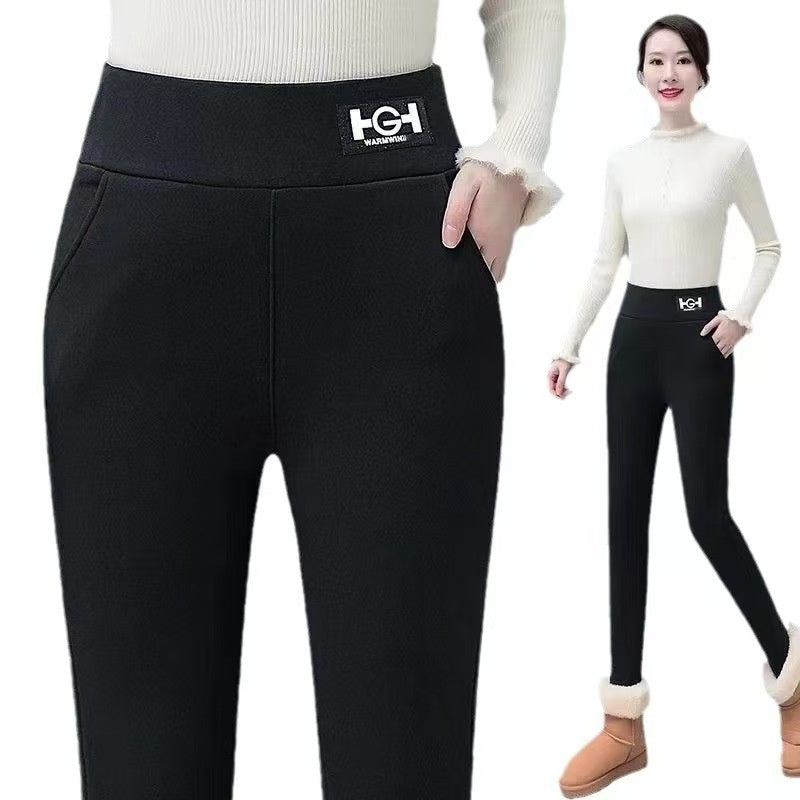Plus Size Fleece-lined Thicker Cashmere Leggings