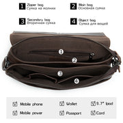 New business leather men's bag