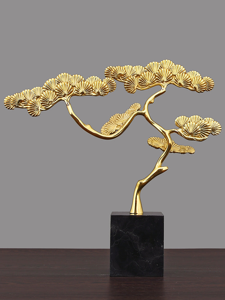 Brass Welcoming Pine Ornaments And Home Accessories - Z3 Limited