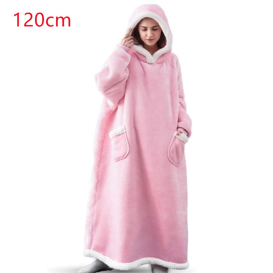 Winter TV Hoodie Blanket Winter Warm Home Clothes Women Men Oversized Pullover With Pockets - Z3 Limited