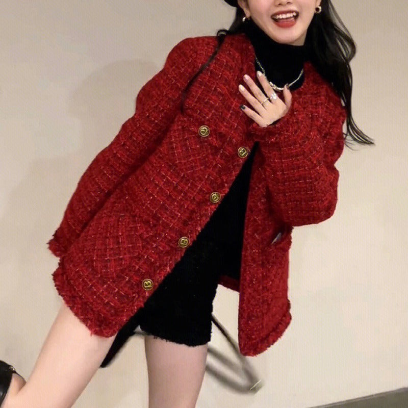 Winter Clothes Christmas Salt Series Wear Elegant Socialite Two-piece Suit - Z3 Limited