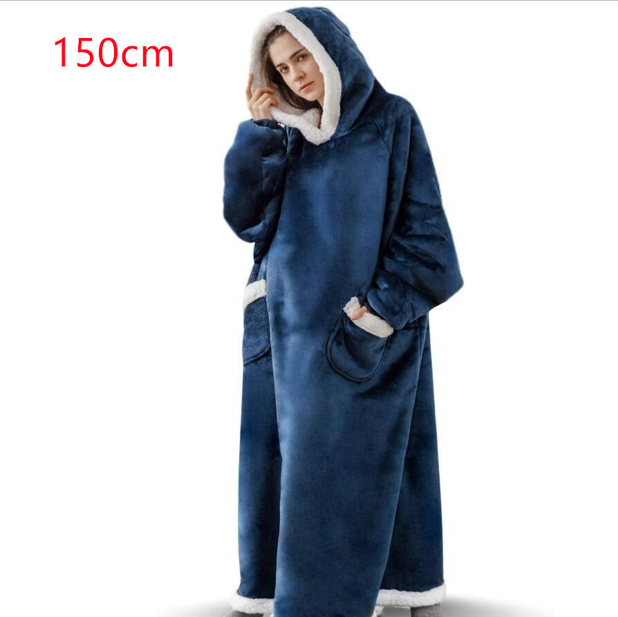 Winter TV Hoodie Blanket Winter Warm Home Clothes Women Men Oversized Pullover With Pockets - Z3 Limited