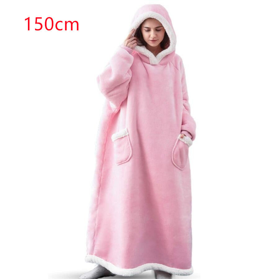 Winter TV Hoodie Blanket Winter Warm Home Clothes Women Men Oversized Pullover With Pockets - Z3 Limited