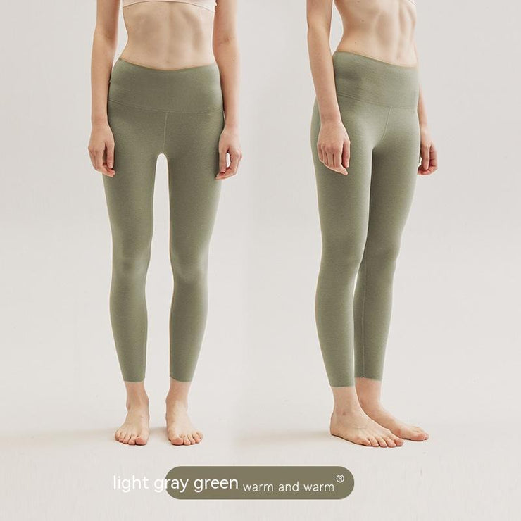 Thermal Pants Johns Elastic Slim-fit Fleece-lined Seamless Long Johns Leggings