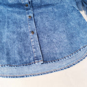 Frayed denim jacket women