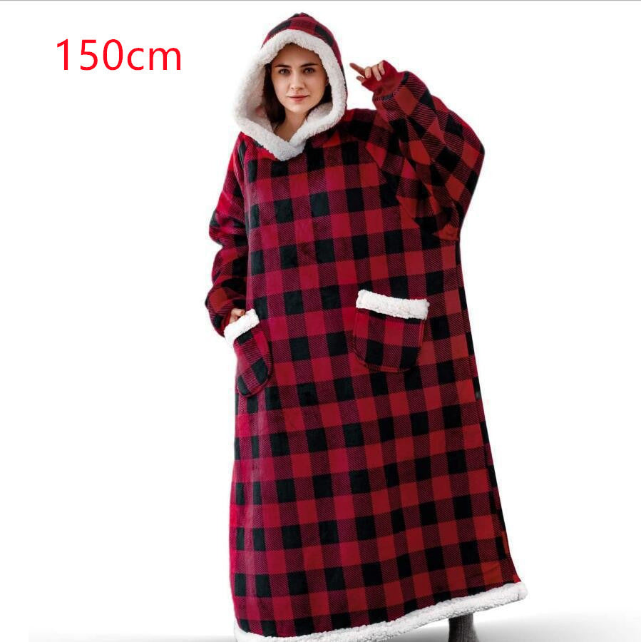 Winter TV Hoodie Blanket Winter Warm Home Clothes Women Men Oversized Pullover With Pockets - Z3 Limited