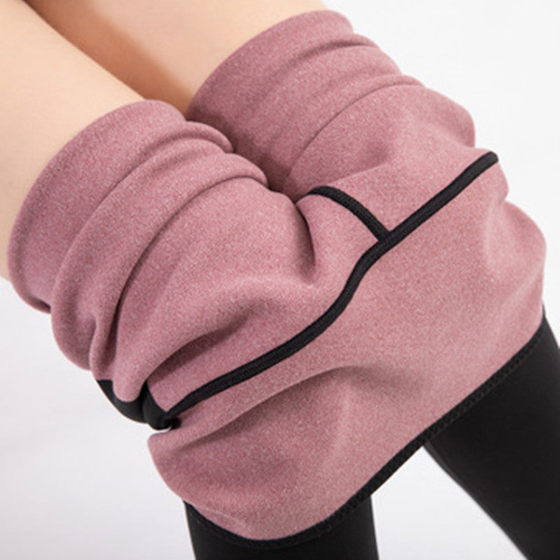 Women's Belly Lift Butt Lift Plus Fleece Outer Wear Leggings