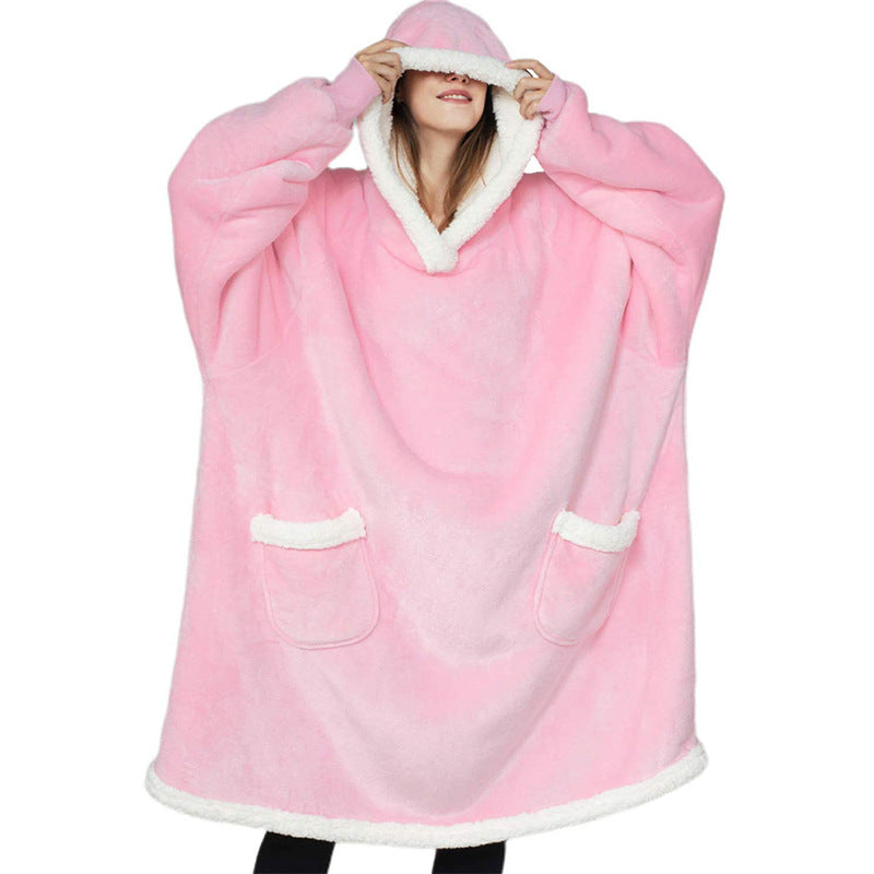 Winter TV Hoodie Blanket Winter Warm Home Clothes Women Men Oversized Pullover With Pockets - Z3 Limited
