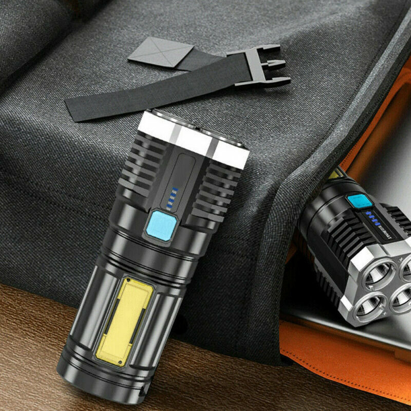 POWERFUL Tactical Quad-Core Super Bright Torch LED Flashlight USB Rechargeable Camping - Z3 Limited