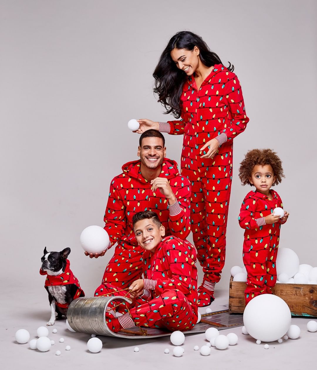 Printed Christmas Clothes One-piece Pajamas Home Wear Parent-child Outfit - Z3 Limited