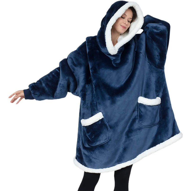 Winter TV Hoodie Blanket Winter Warm Home Clothes Women Men Oversized Pullover With Pockets - Z3 Limited
