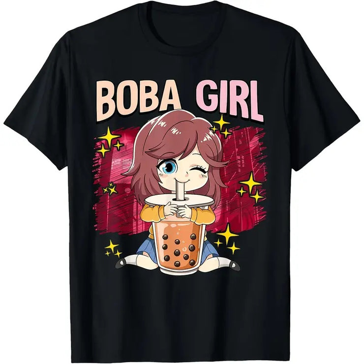Boba Girl Anime Tee
